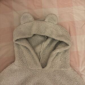 cropped bear hoodie ♡